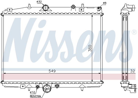 NISSENS 61292A Radiator, engine cooling