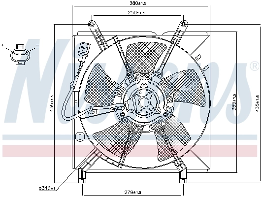 Fan, engine cooling 85238