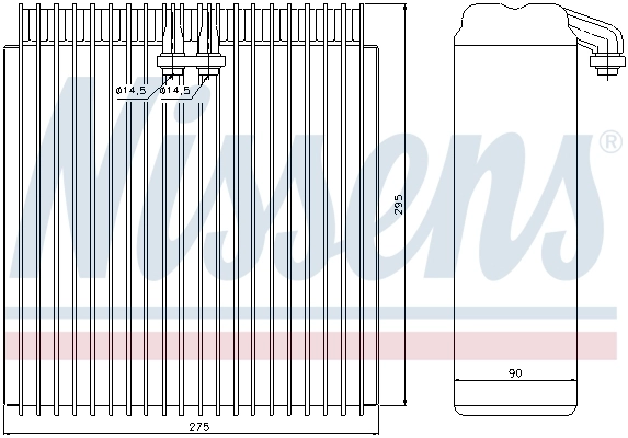 Evaporator, air conditioning 92107