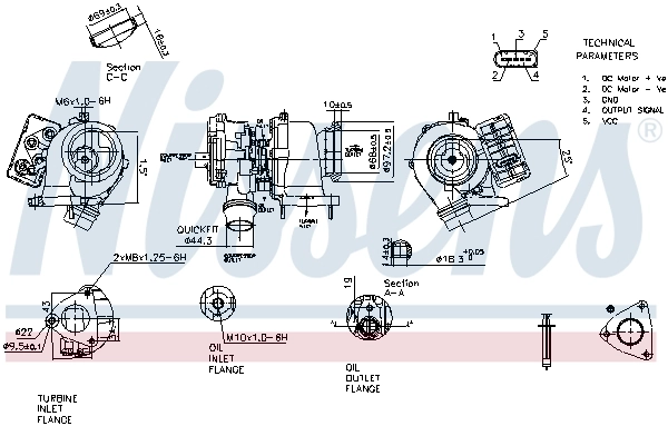NISSENS 93308 Charger, charging (supercharged/turbocharged)