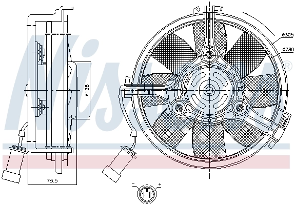 Fan, engine cooling 85546