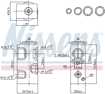 Expansion Valve, air conditioning ** FIRST FIT ** 999438