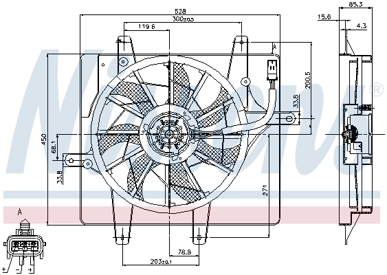 Fan, engine cooling 85289
