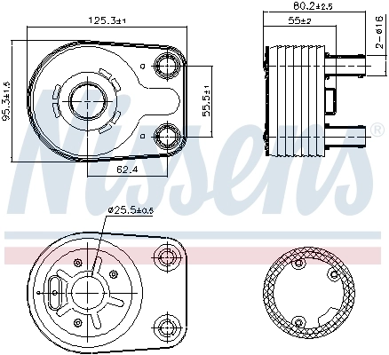 Oil Cooler, engine oil ** FIRST FIT ** 90898