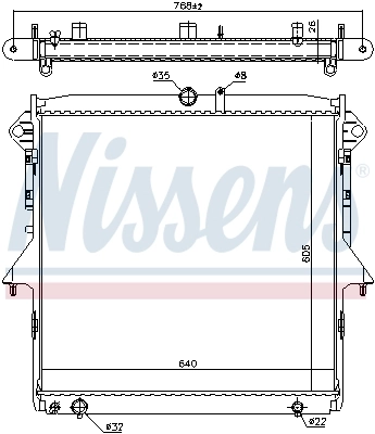 NISSENS 69246 Radiator, engine cooling