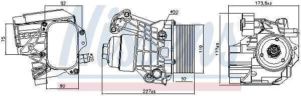 Oil Cooler, engine oil 91312