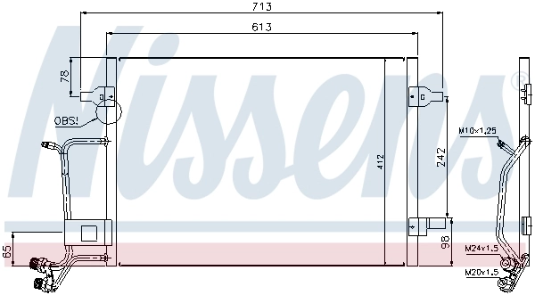 Condenser, air conditioning ** FIRST FIT ** 94593