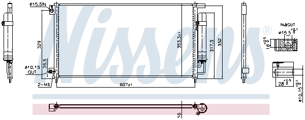 NISSENS 940926 Condenser, air conditioning