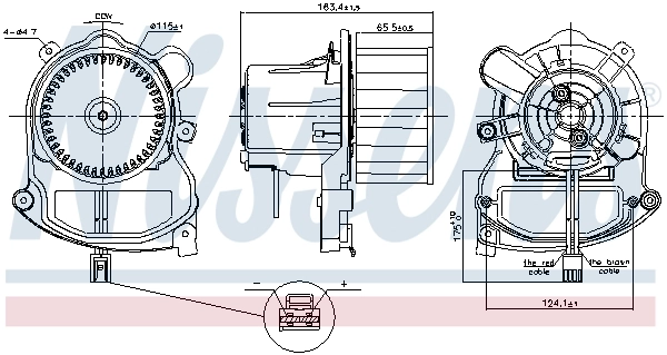 NISSENS 87801 Interior Blower