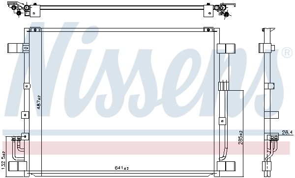 NISSENS 940444 Condenser, air conditioning
