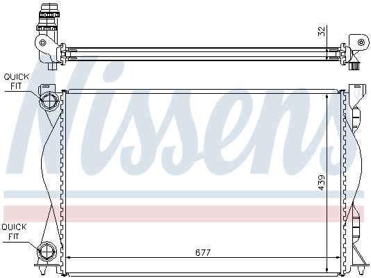 Radiator, pendingin mesin ** FIRST FIT ** 60235A