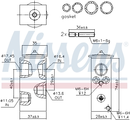 Expansion Valve, air conditioning ** FIRST FIT ** 999292