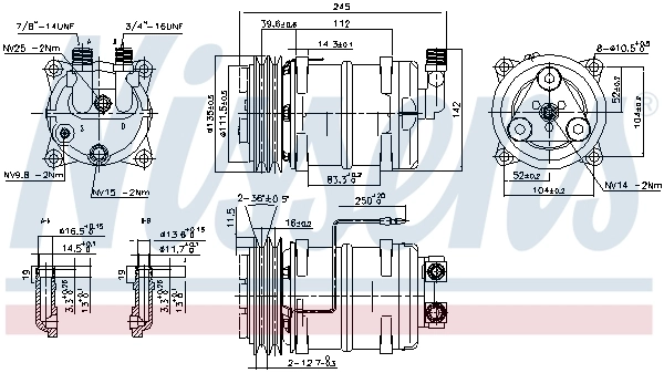Compressor, air conditioning ** FIRST FIT ** 89321