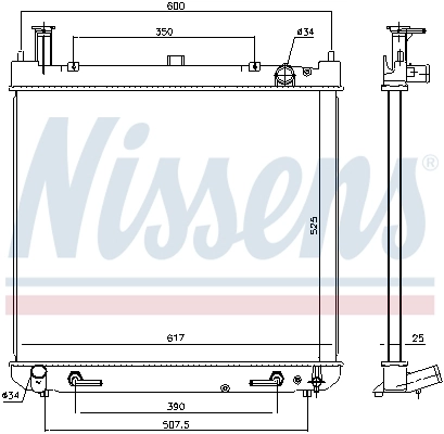 NISSENS 646947 Radiator, engine cooling