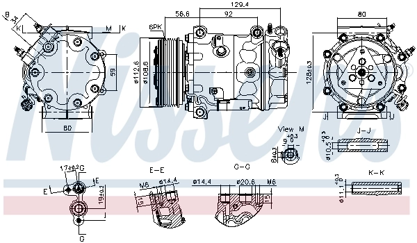 Compressor, air conditioning ** FIRST FIT ** 890780