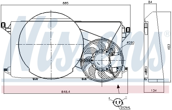 Fan, engine cooling 85825