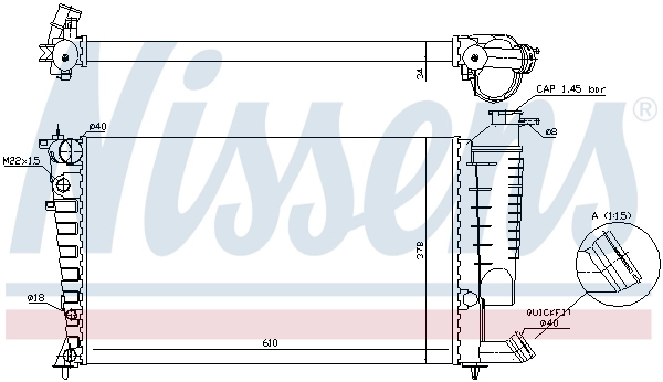 NISSENS 61317A Radiator, engine cooling