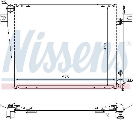 NISSENS 60601A Radiator, engine cooling