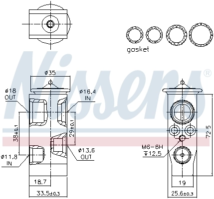 NISSENS 999373 Expansion Valve, air conditioning