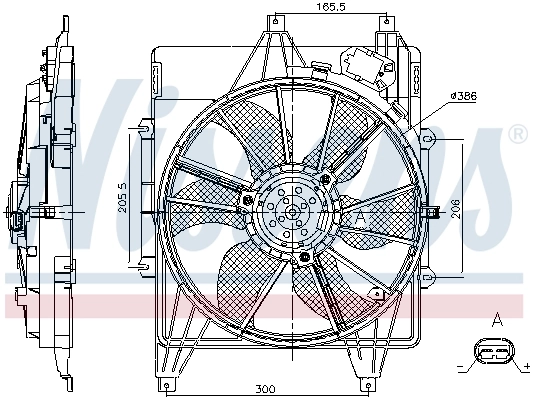 Fan, engine cooling 85882