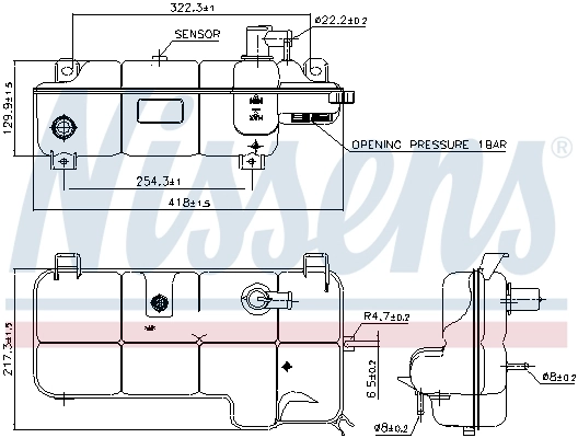 Expansion Tank, coolant ** FIRST FIT ** 996072