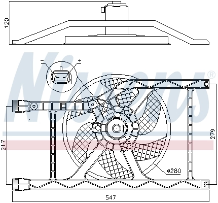 NISSENS 85920 Fan, engine cooling