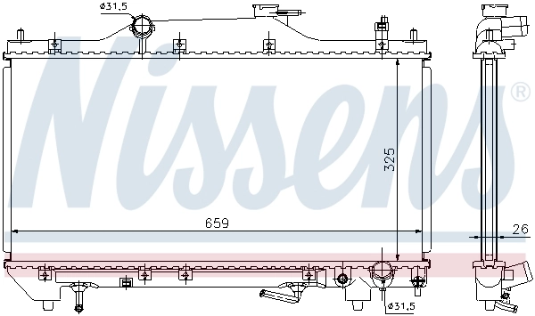 NISSENS 64642A Radiator, engine cooling