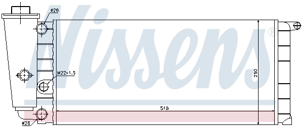NISSENS 61837 Radiator, engine cooling