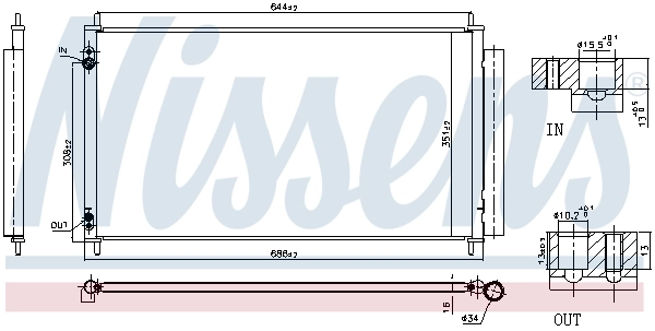 NISSENS 940845 Condenser, air conditioning