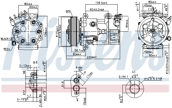 Compressor, air conditioning ** FIRST FIT ** 890743