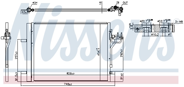 NISSENS 940586 Condenser, air conditioning