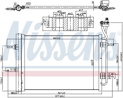 NISSENS 940511 Condenser, air conditioning