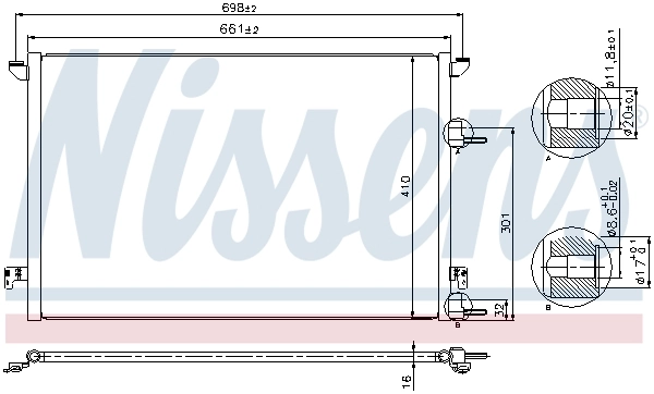 Condenser, air conditioning ** FIRST FIT ** 940320