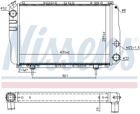 NISSENS 63800 Radiator, engine cooling