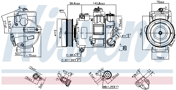 NISSENS 890633 Compressor, air conditioning