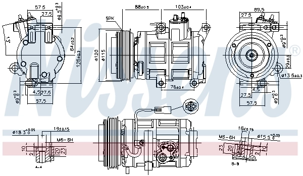 NISSENS 890315 Compressor, air conditioning