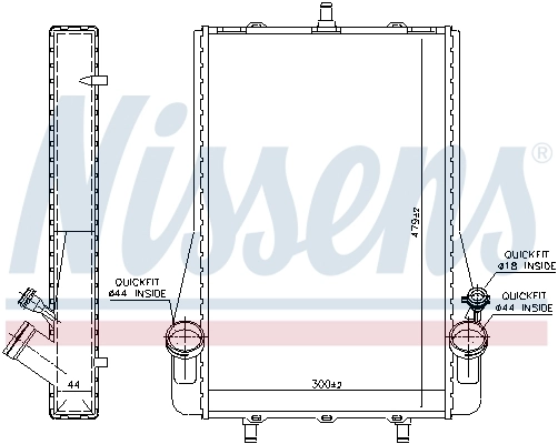NISSENS 63624 Radiator, engine cooling