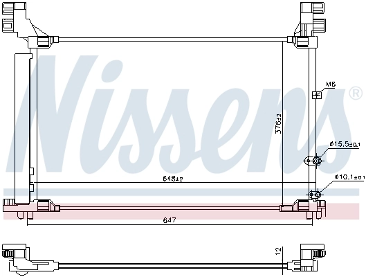 NISSENS 941165 Condenser, air conditioning
