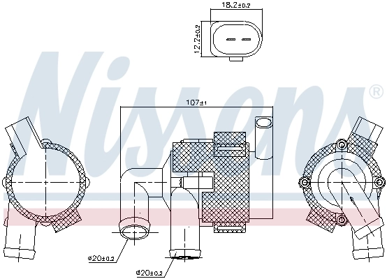 Auxiliary Water Pump (cooling water circuit) ** FIRST FIT ** 831380