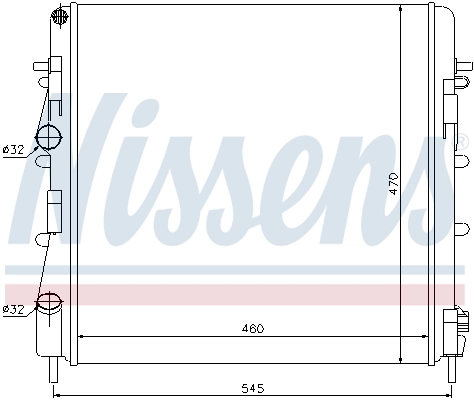 NISSENS 63763 Radiator, engine cooling