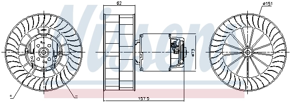NISSENS 87253 Interior Blower