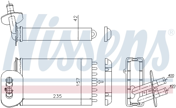 Heat Exchanger, interior heating 73977