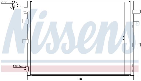 NISSENS 940397 Condenser, air conditioning