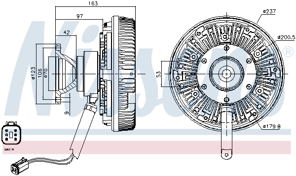 Clutch, radiator fan 86116