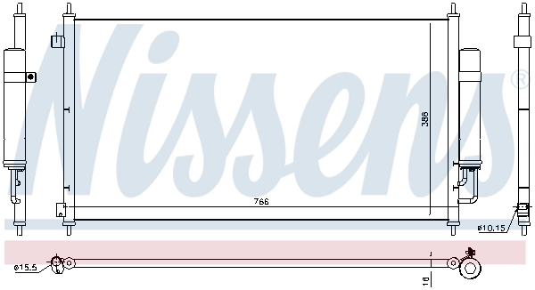 NISSENS 940467 Condenser, air conditioning