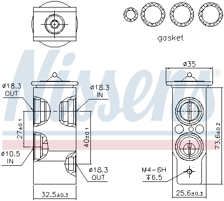 Expansion Valve, air conditioning ** FIRST FIT ** 999249