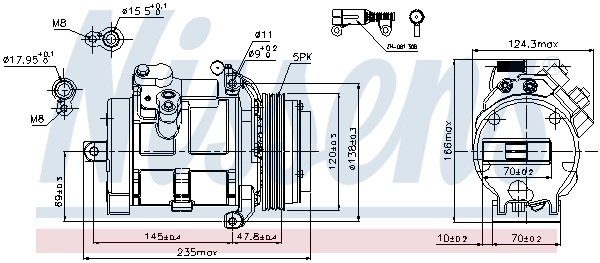 Compressor, air conditioning ** FIRST FIT ** 89081