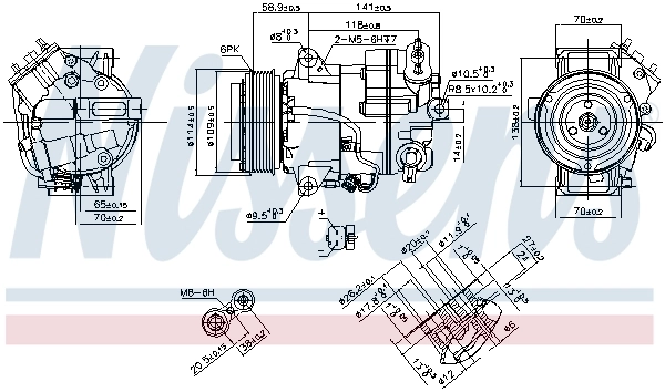 Compressor, air conditioning ** FIRST FIT ** 890267
