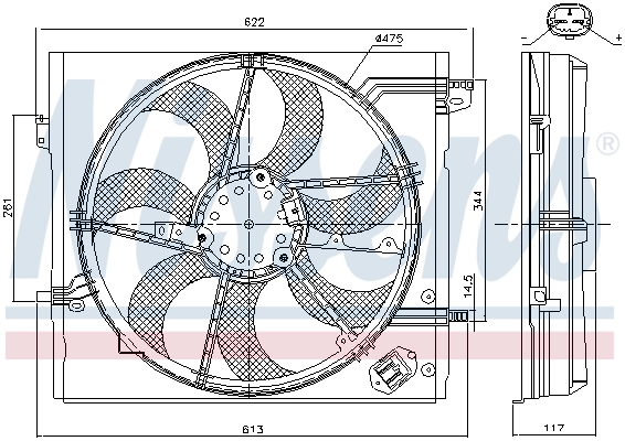 Fan, engine cooling 85946