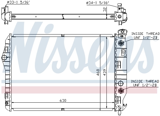 NISSENS 60922 Radiator, engine cooling
